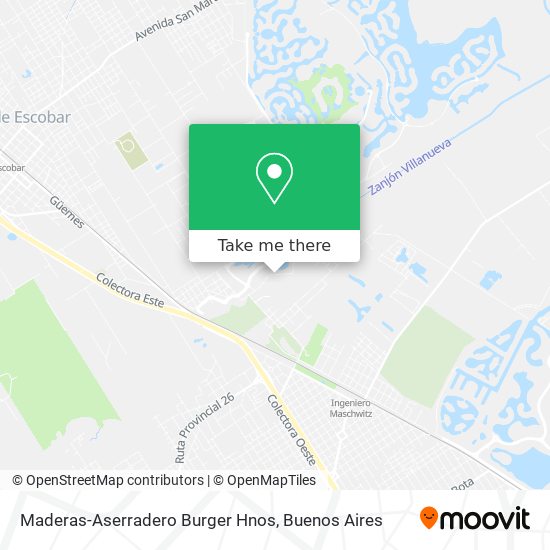 Maderas-Aserradero Burger Hnos map
