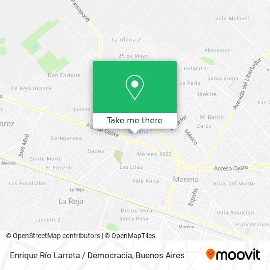 Mapa de Enrique Río Larreta / Democracia