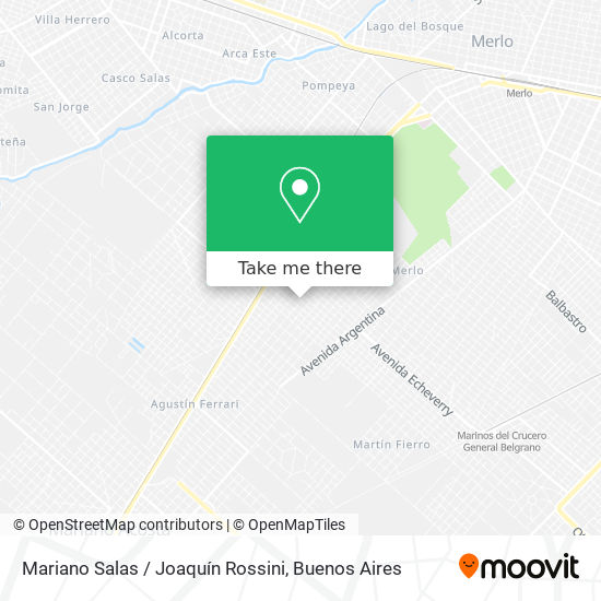 Mariano Salas / Joaquín Rossini map