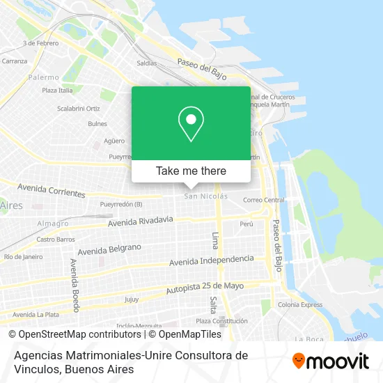 Agencias Matrimoniales-Unire Consultora de Vinculos map