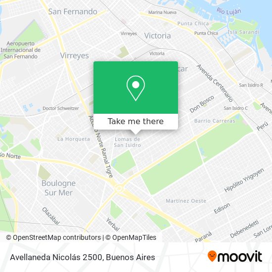 Mapa de Avellaneda  Nicolás 2500