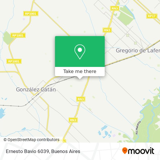 Ernesto Bavio 6039 map