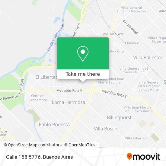 Mapa de Calle 158 5776