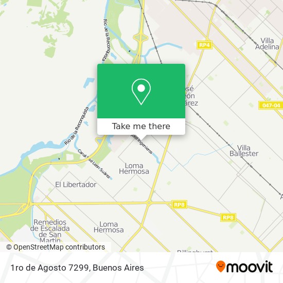 1ro de Agosto 7299 map