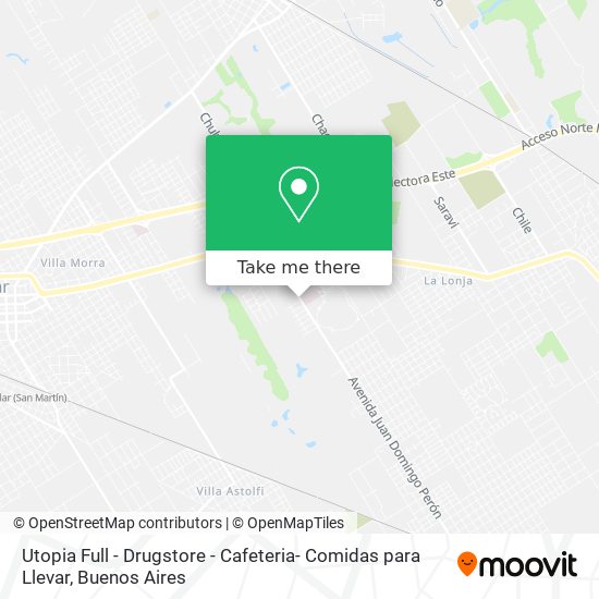 Mapa de Utopia Full - Drugstore - Cafeteria- Comidas para Llevar