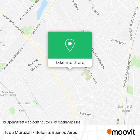 F. de Morazán / Bolonia map