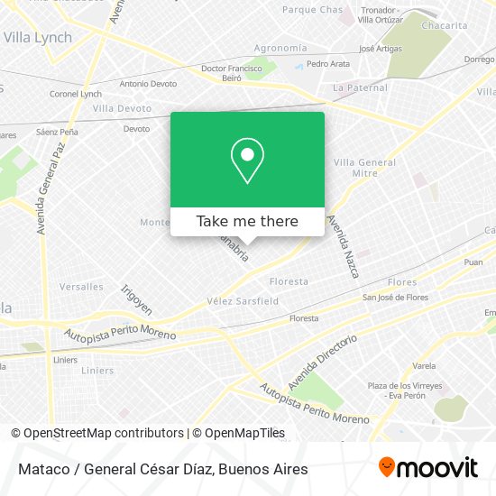 Mapa de Mataco / General César Díaz