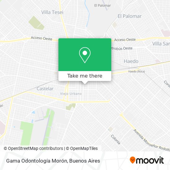 Gama Odontología Morón map