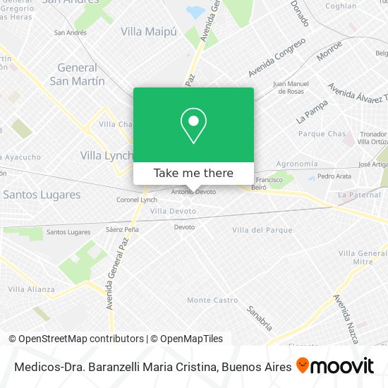 Medicos-Dra. Baranzelli Maria Cristina map
