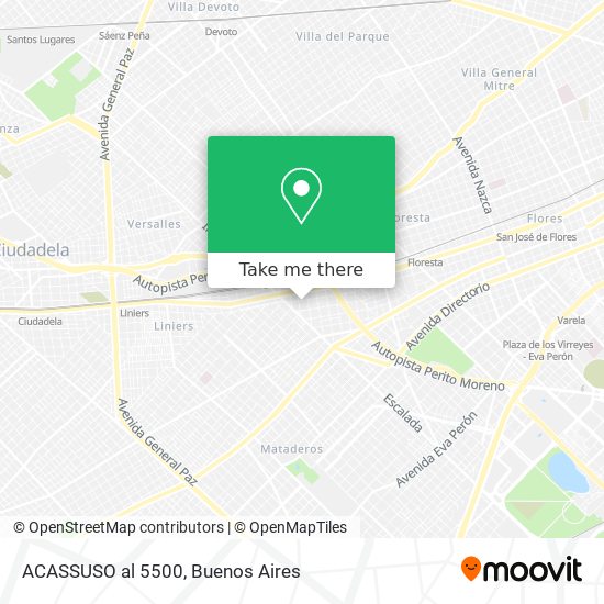 ACASSUSO al 5500 map