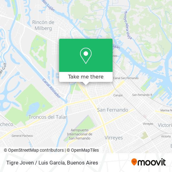 Tigre Joven / Luis García map