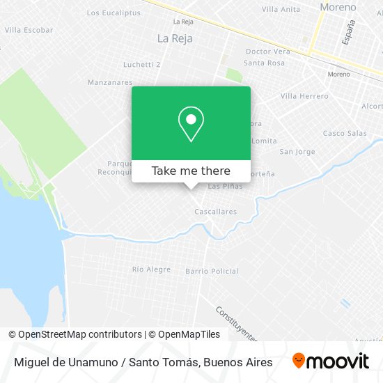 Mapa de Miguel de Unamuno / Santo Tomás