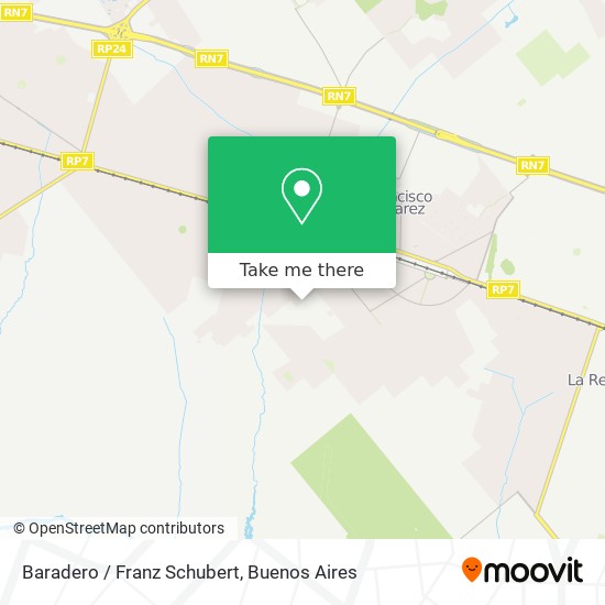 Baradero / Franz Schubert map