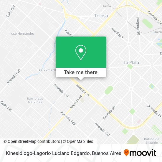 Mapa de Kinesiólogo-Lagorio Luciano Edgardo