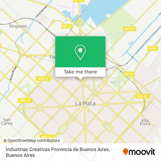 Industrias Creativas Provincia de Buenos Aires map