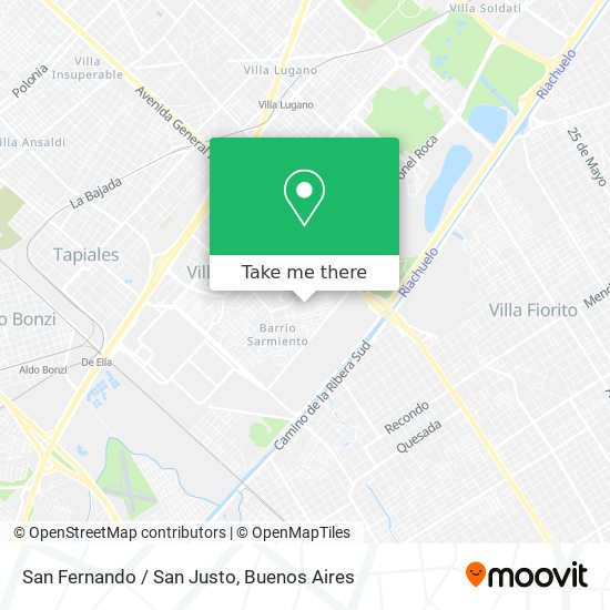 Mapa de San Fernando / San Justo