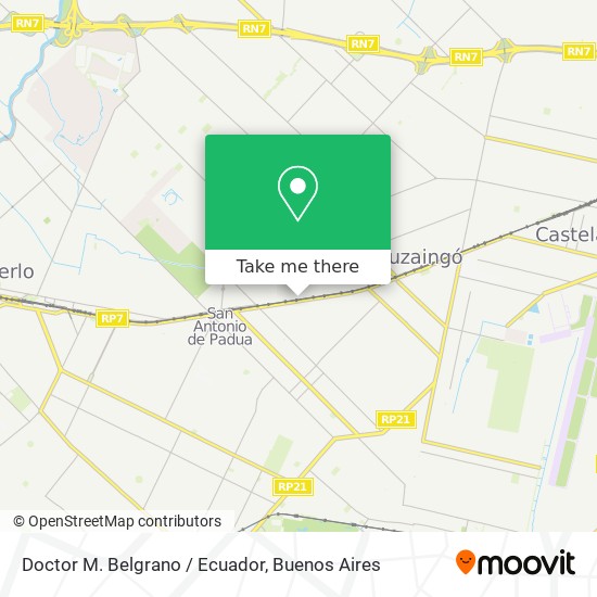 Mapa de Doctor M. Belgrano / Ecuador