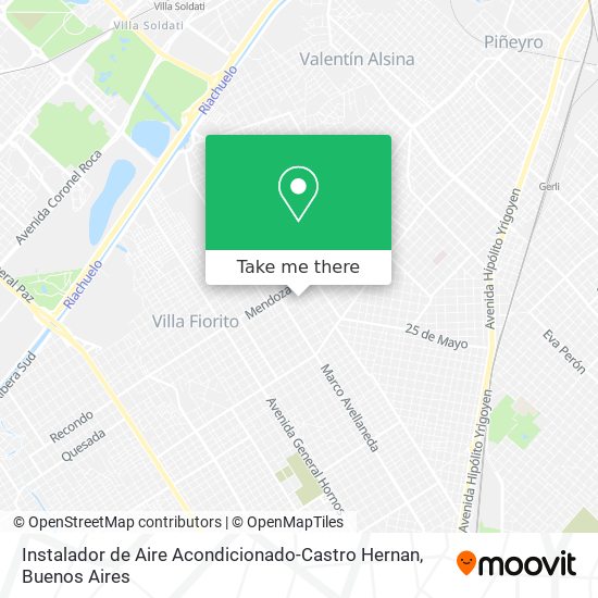 Mapa de Instalador de Aire Acondicionado-Castro Hernan