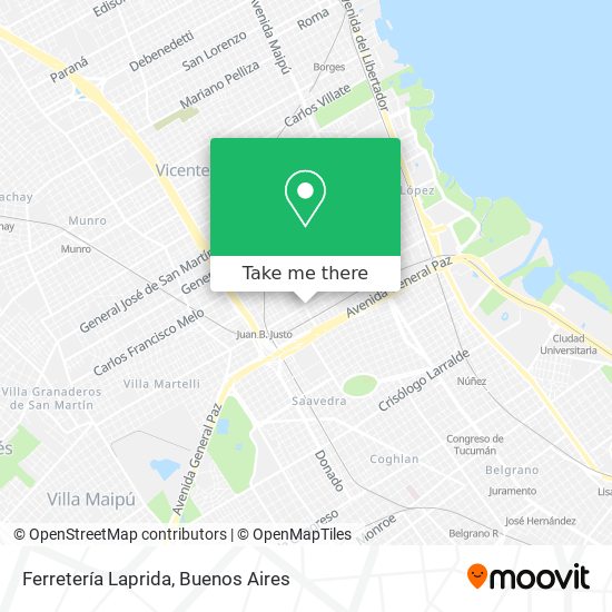 Mapa de Ferretería Laprida