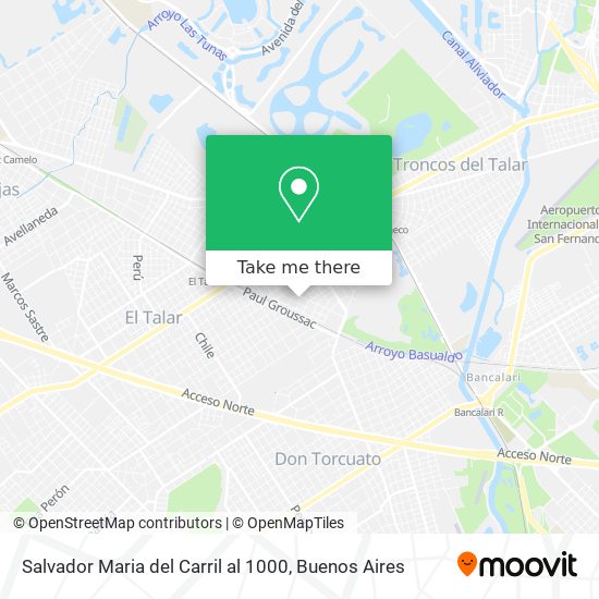 Mapa de Salvador Maria del Carril al 1000