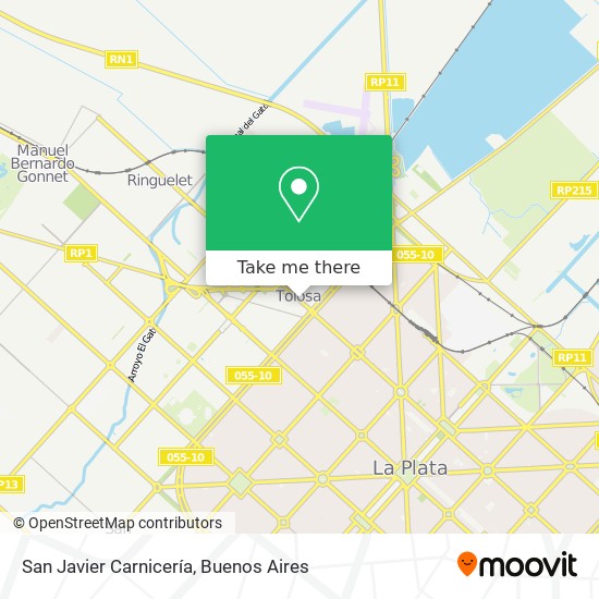 San Javier Carnicería map