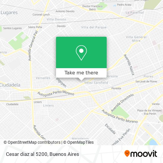 Cesar diaz al 5200 map