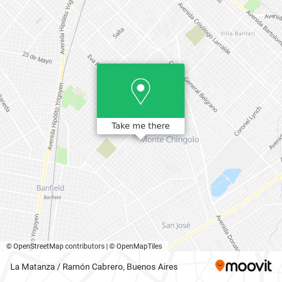 La Matanza / Ramón Cabrero map