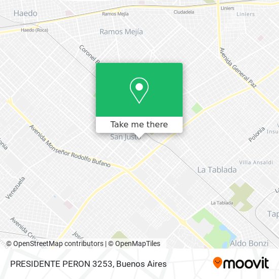PRESIDENTE PERON 3253 map