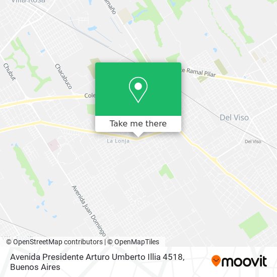 Mapa de Avenida Presidente Arturo Umberto Illia 4518