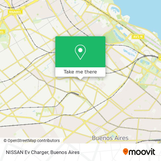 Mapa de NISSAN Ev Charger