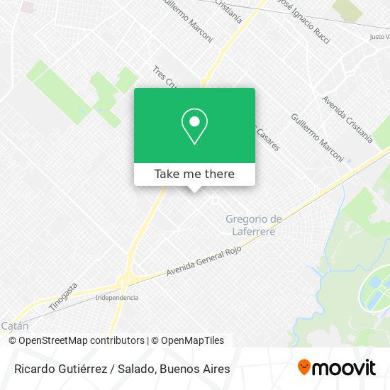 Mapa de Ricardo Gutiérrez / Salado