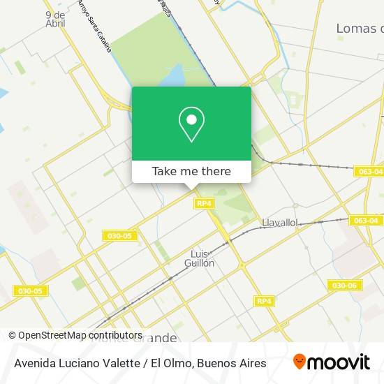 Avenida Luciano Valette / El Olmo map