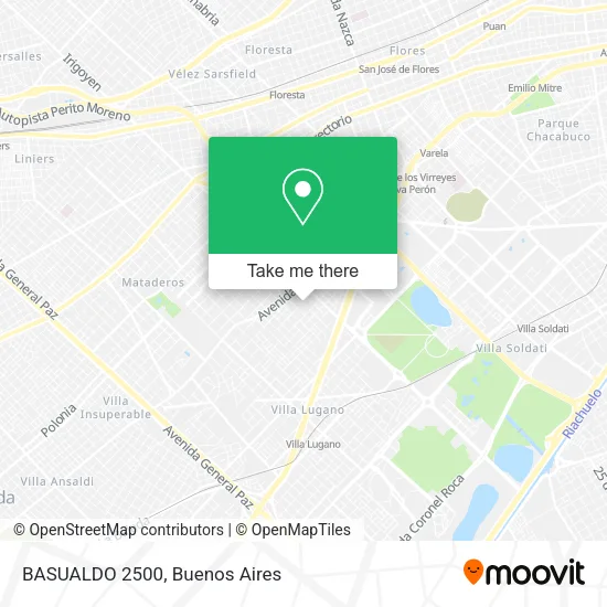 Mapa de BASUALDO 2500
