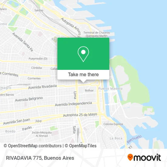 RIVADAVIA 775 map