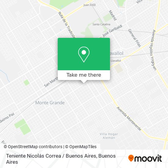 Mapa de Teniente Nicolás Correa / Buenos Aires