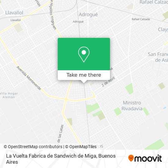 La Vuelta Fabrica de Sandwich de Miga map