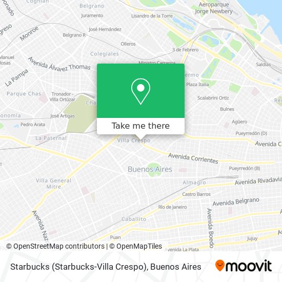 Starbucks (Starbucks-Villa Crespo) map