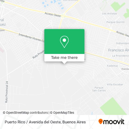 Puerto Rico / Avenida del Oeste map