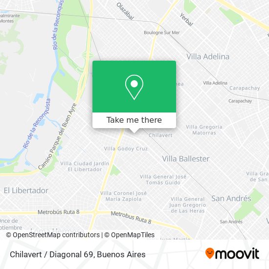 Chilavert / Diagonal 69 map