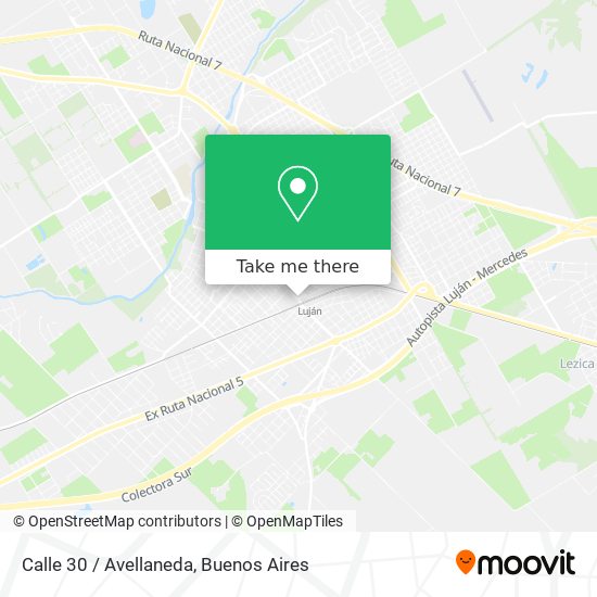 Calle 30 / Avellaneda map