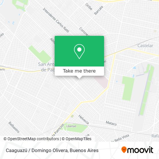 Caaguazú / Domingo Olivera map