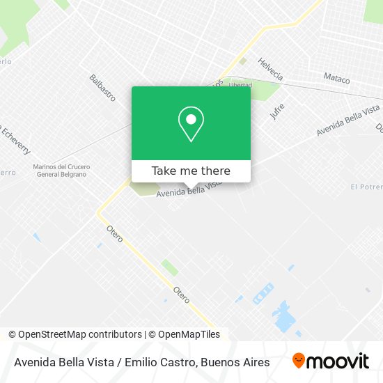 Mapa de Avenida Bella Vista / Emilio Castro