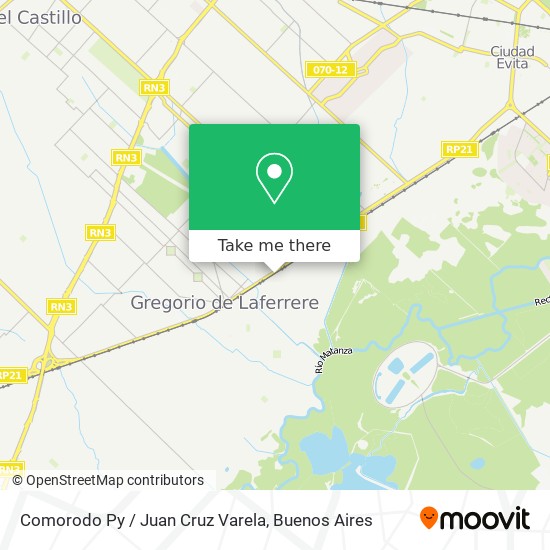 Comorodo Py / Juan Cruz Varela map