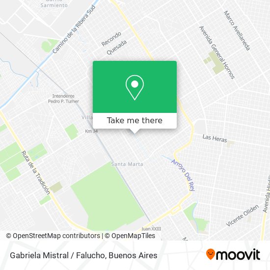 Gabriela Mistral / Falucho map
