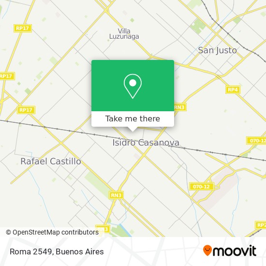 Roma 2549 map