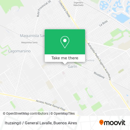 Mapa de Ituzaingó / General Lavalle