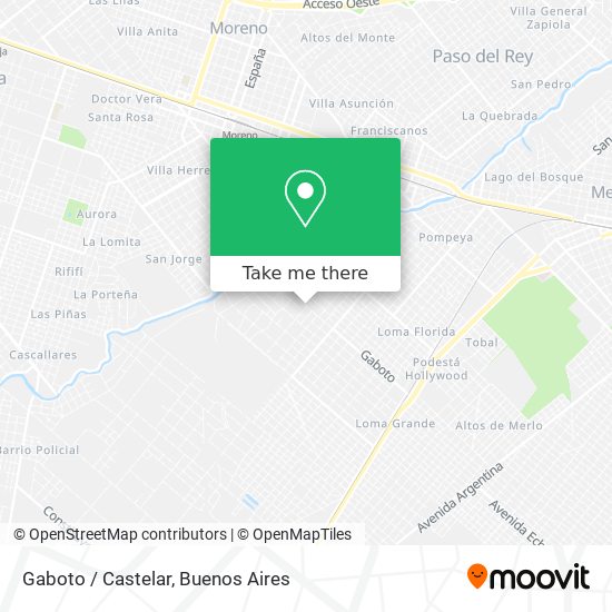 Gaboto / Castelar map