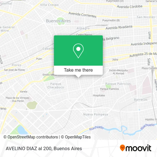 AVELINO DIAZ al 200 map