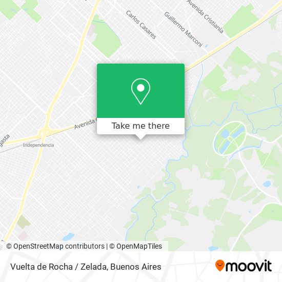 Vuelta de Rocha / Zelada map