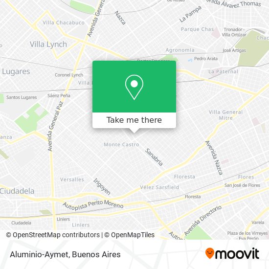 Aluminio-Aymet map